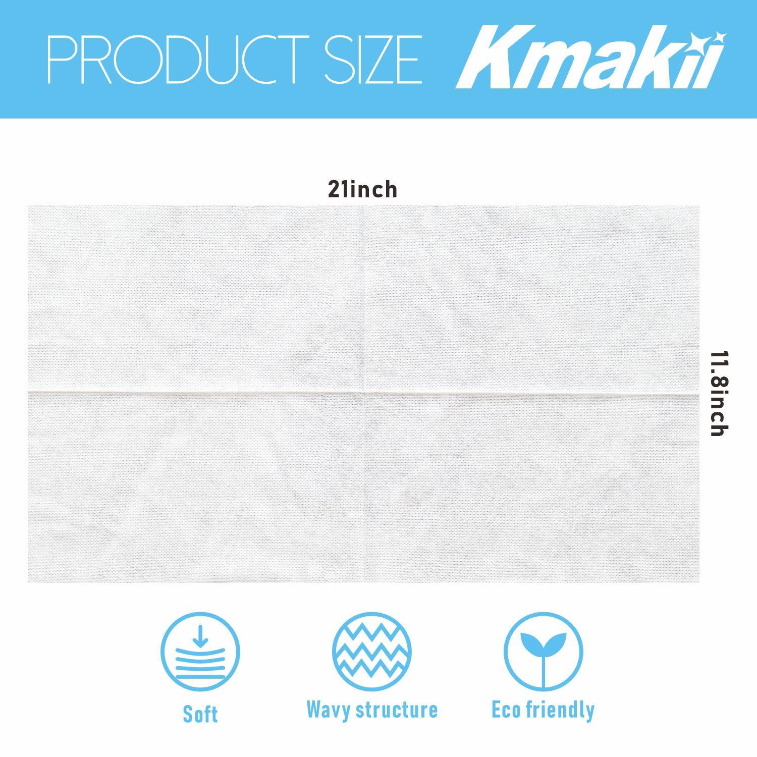 KMAKII Handi Wipe Reusable Cloths - Multi-Purpose Disposable Dish Cloths and Towels, Ultra Absorbent, Fast-Dry, Durable Cleaning Wipes for Kitchen