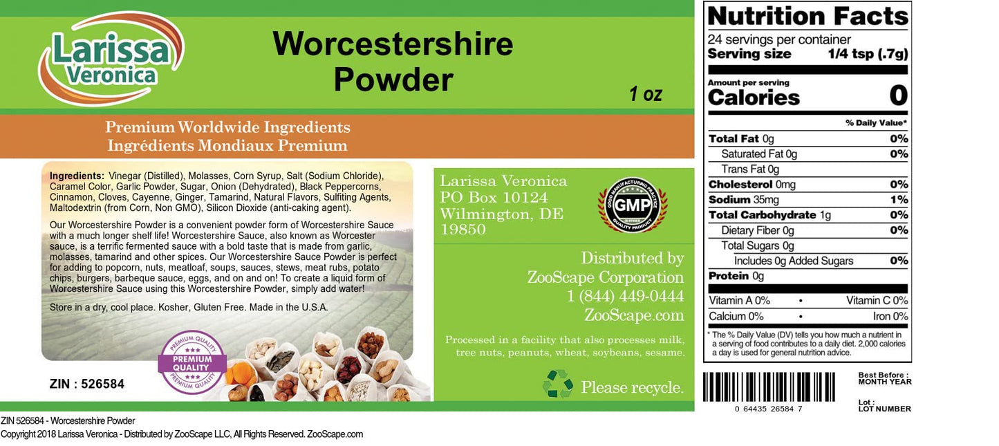Worcestershire Powder (1 oz, ZIN: 526584)