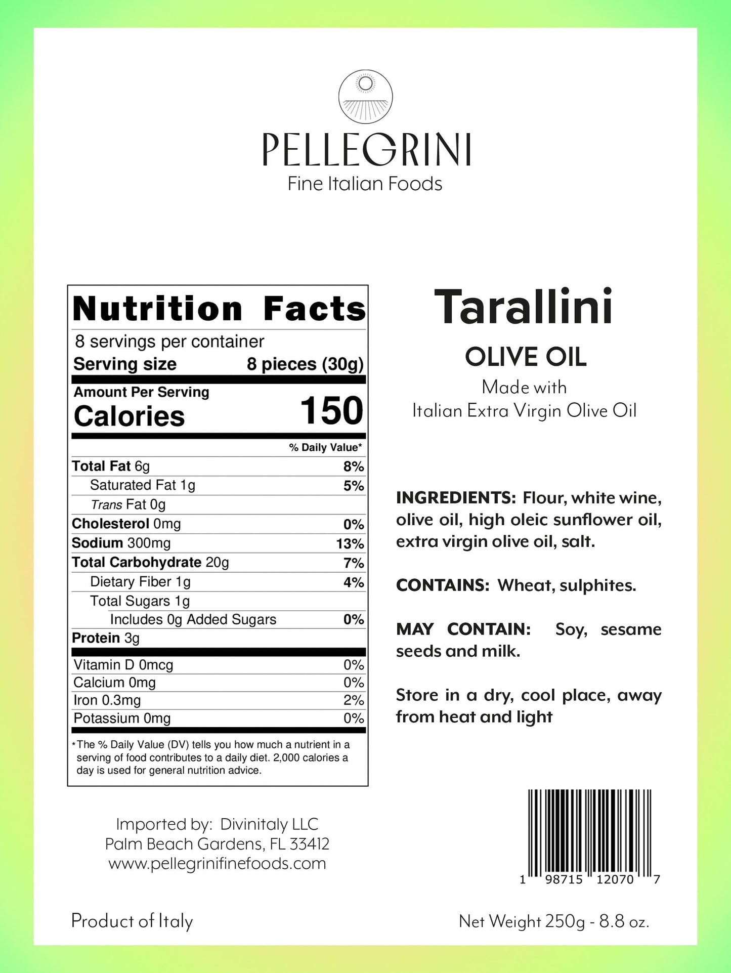 Tarallini Italian Snack Crackers - All Natural, Oven Baked Crunchy Crackers from Puglia made with Clean Ingredients including Extra Virgin Olive Oil