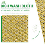 Rugged Glitter Dish Wash Net Heavy Duty, 4 pcs - Premium Non-Scratch Scouring Pads for Durable Cleaning - Glitter Kitchen Mesh Dish Cloth Set