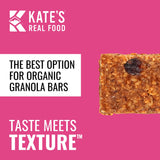 Kate’s Real Food Organic Energy Bars Oatmeal Cranberry & Almond (1.1 oz, Pack of 24), Non-GMO, All-Natural Ingredients, Gluten-Free and Soy-Free