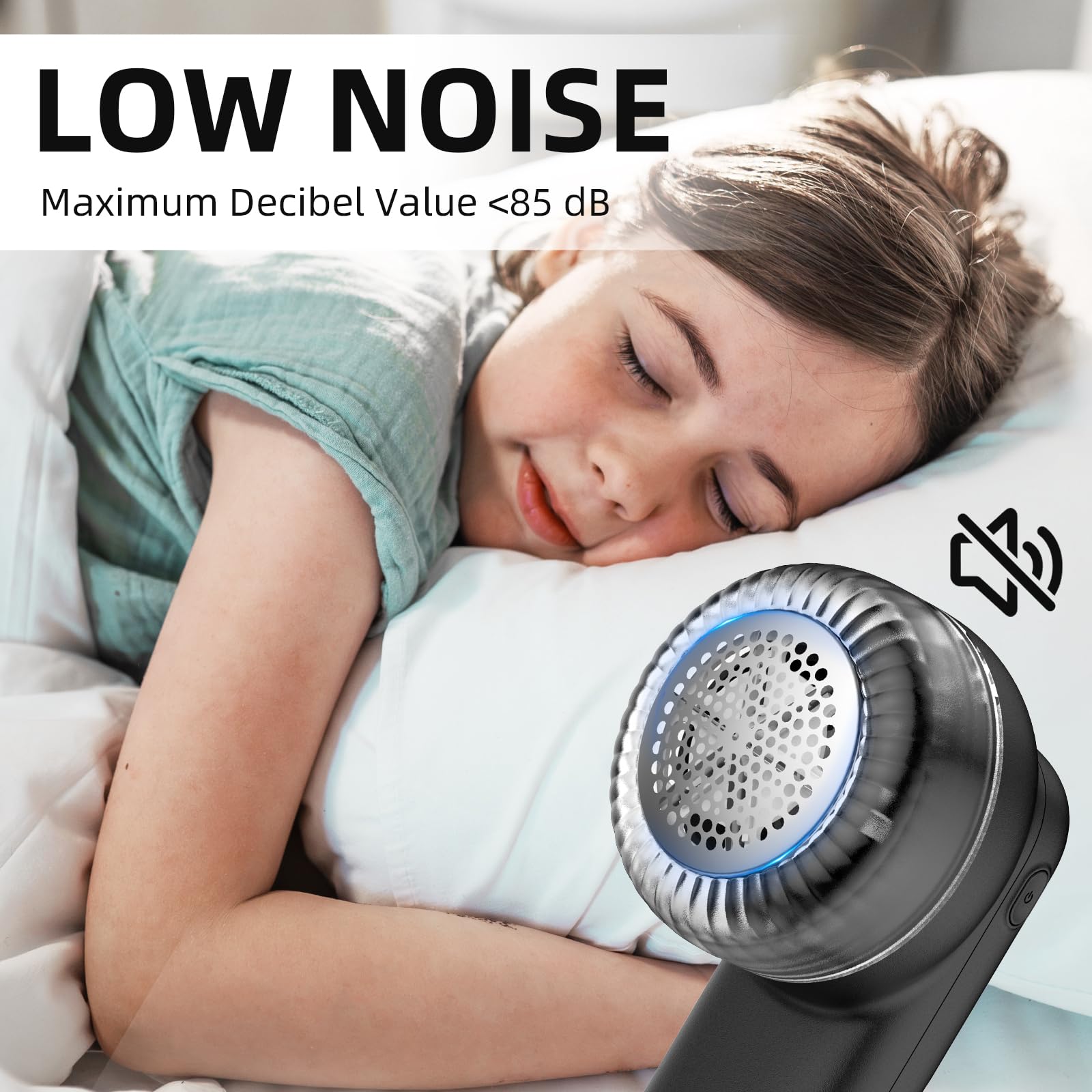 Fabric Shaver, Lint Remover Rechargeable with 3 Speeds, 6 Leaf Blades, Digital LED Display to Remove Fuzz Lint Balls for Clothes, Furniture, Sweater
