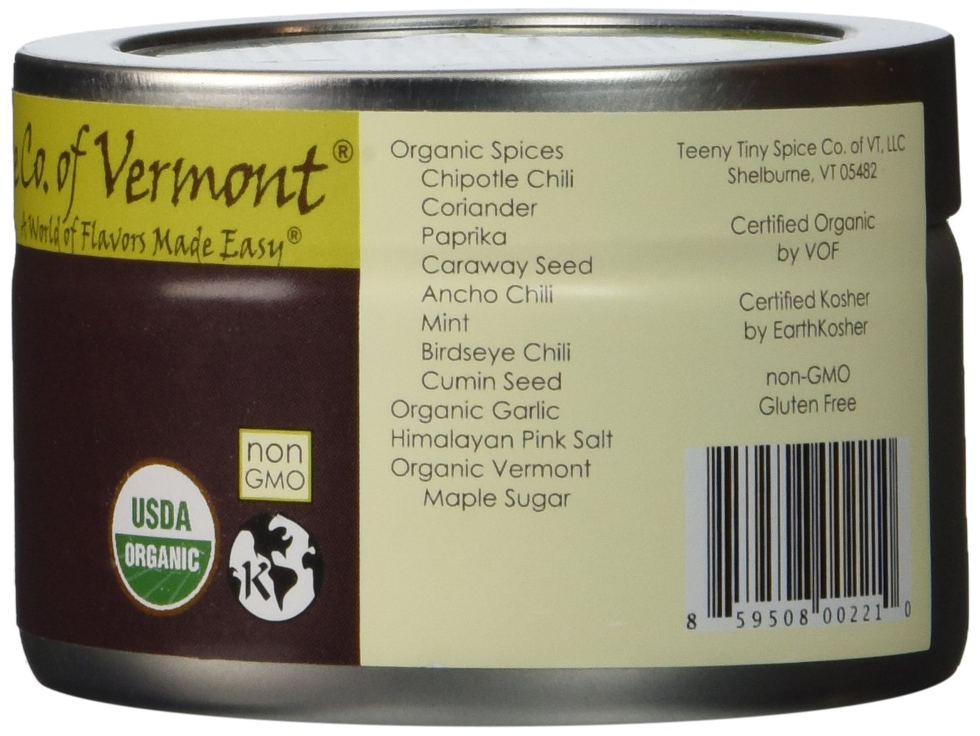 Teeny Tiny Spice Co of Vermont Organic Harissa, 2.8 Oz