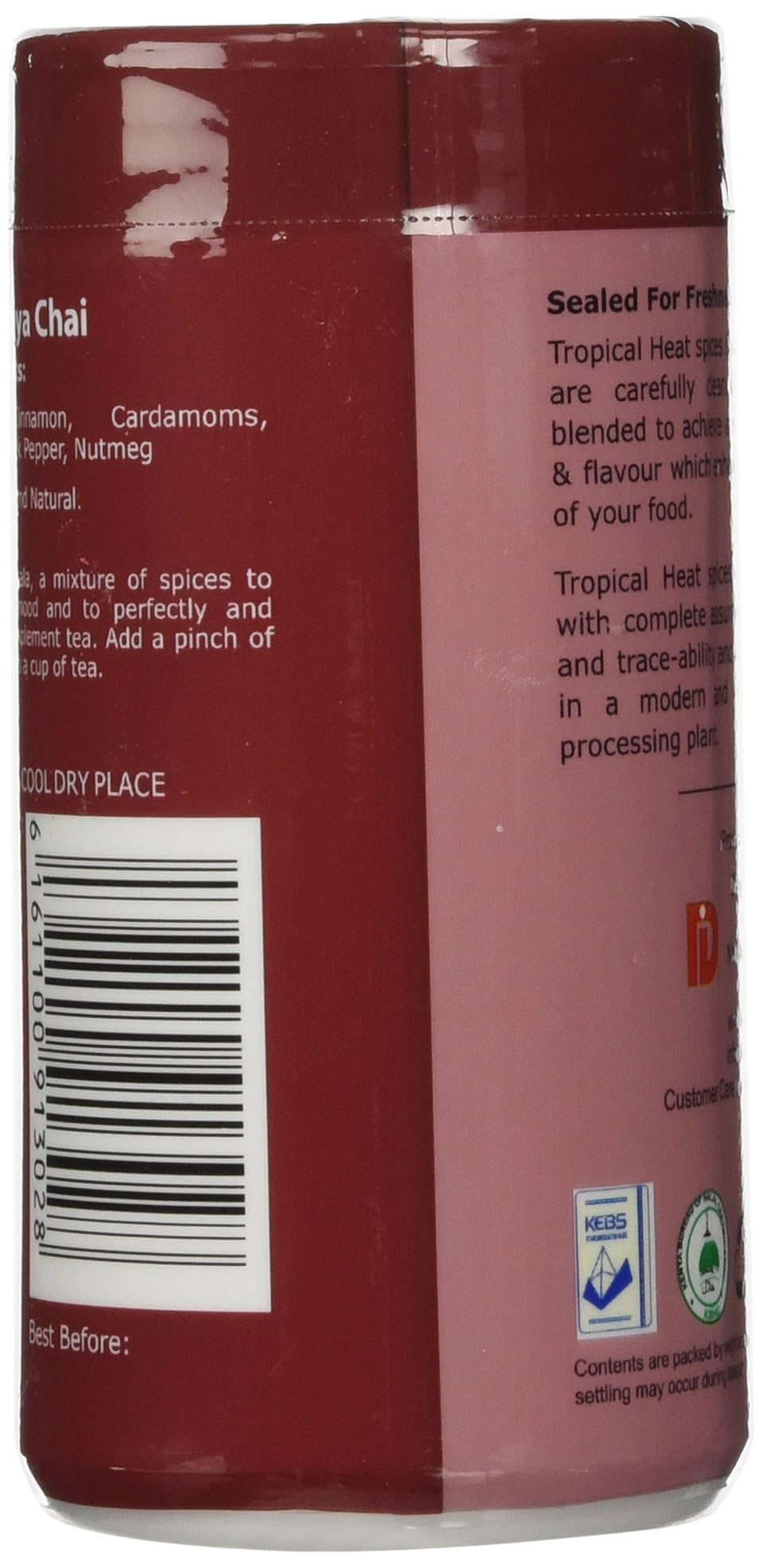 Tropical Heat Kenyan Tea Masala,3.53oz, 1pack