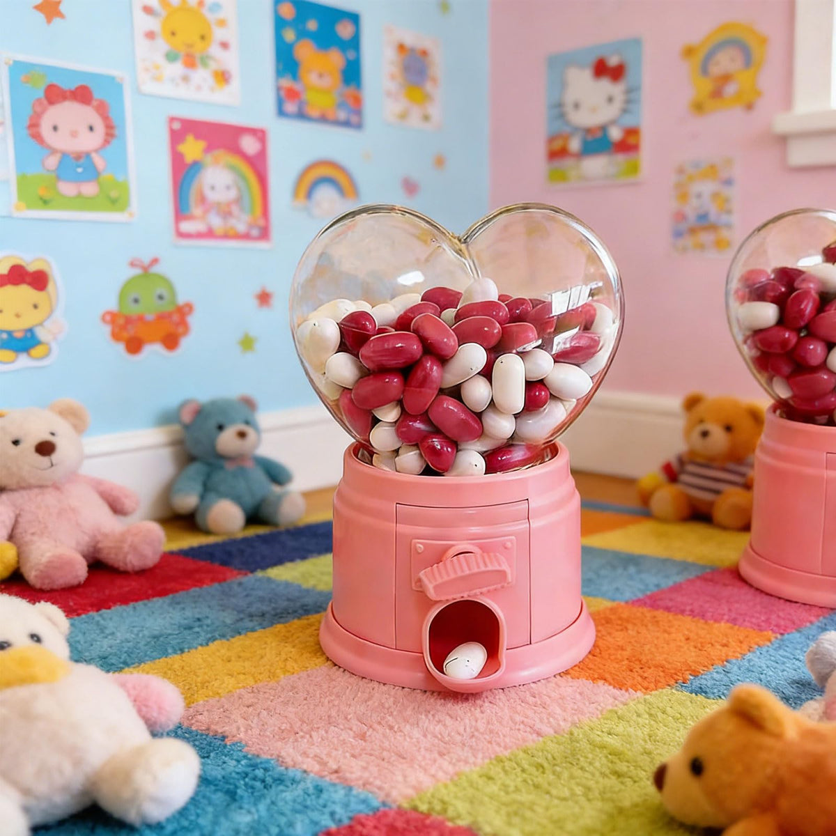 MENGLANSI Shape Sweets Dispensers Candy Chocolate Holder Container for Birthday Valentines Day Gift and Festival Celebration Lover Candy Machine