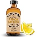 Happy Home Pure Lemon Extract- Certified Kosher, 4 oz.