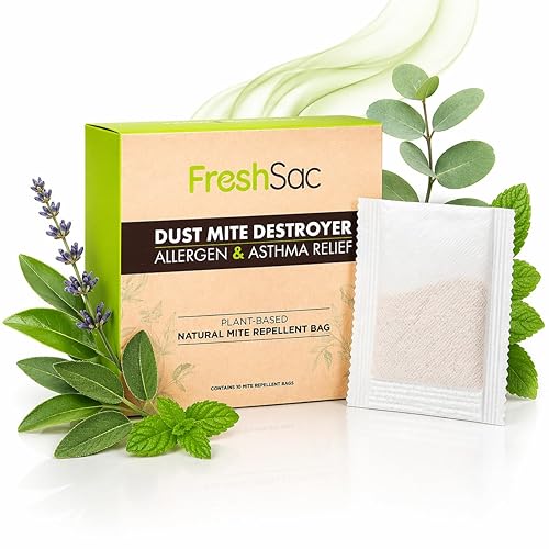FreshSac Natural Home Freshness Sachets - Plant-Based Fabric Freshener & Odor Neutralizer for Bedding, Mattress, Couch, Upholstery & Closet Spaces