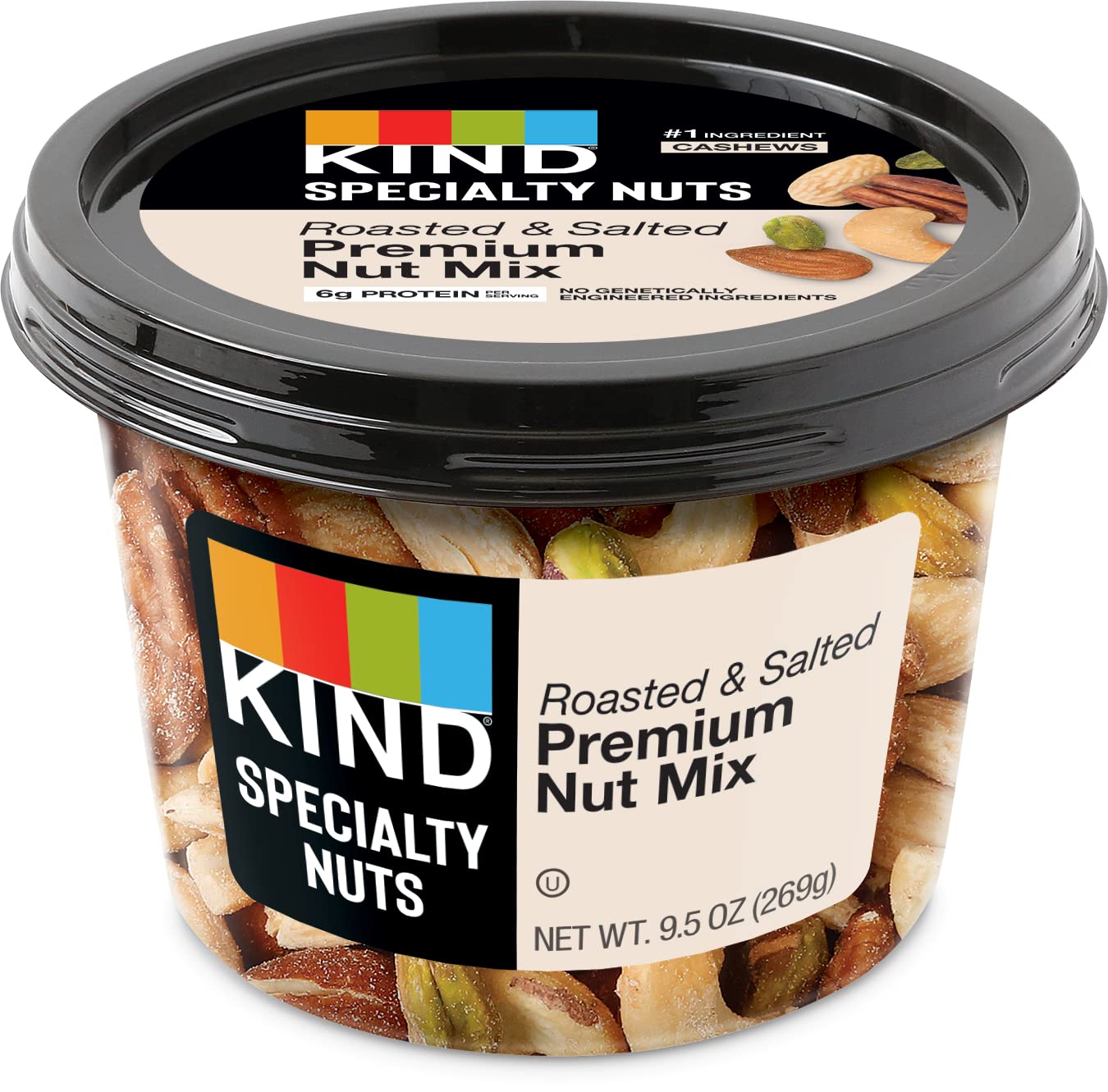 KIND Trail Mix, Roasted & Salted Premium Nut Mix, 9.5 Oz, 6 Ct