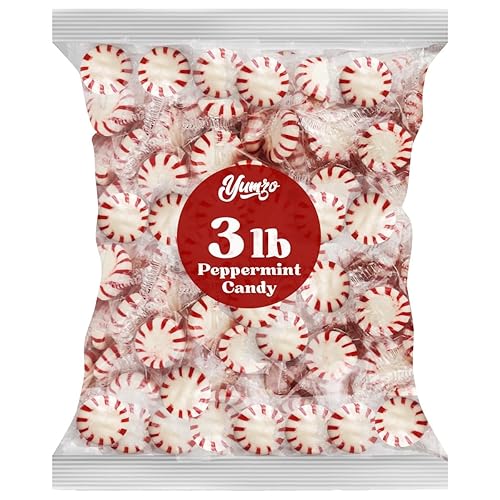 Yumzo Starlight Peppermints Individually Wrapped for On the Go Refreshment, Starlight Mints Hard Candy Individually Wrapped Office Candy Mints