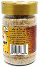 Rani Cardamom (Elachi) Ground, Powder Indian Spice 3oz (85g) PET Jar, Pack of 12 ~ All Natural | No Color Added | Gluten Friendly | Vegan | NON-GMO |