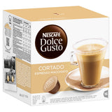 Nescafé Dolce Gusto Cortado Espresso Macchiato, Pack of 2, (32 Capsules in total)