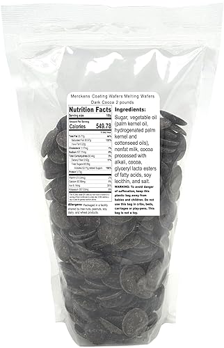 Merckens Coating Wafers Melting Wafers Dark Cocoa 2 pounds