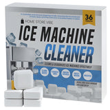 Home Store Vibe 36 Pcs Ice Maker Cleaner Tablets - Descaler & Cleaning Solution for Ice Machines - Removes Odors & Build-up - Compatible