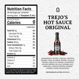 Trejo's All-Natural Hot Sauce, 12-Pack (5 oz. Bottles) Medium Heat Made from a Blend of Peppers, Zero Calories, Non-GMO