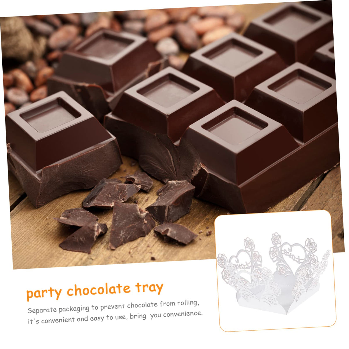 Zerodeko 50pcs Hollow Chocolate Wrappers Elegant Candy Decoration for for Parties Weddings and Celebrations Quality Chocolate Packaging
