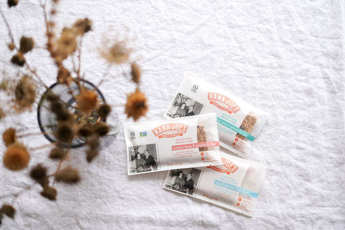 Nana Joes Granola Variety Bars | Handmade, Gluten-Free, Vegan, Healthy, Plant-Based, Organic Whole Ingredients, No Refined Sugar or Preservatives |