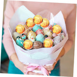 OSALADI 80Pcs Chocolate Bouquet Holders DIY Transparent Cups for Candy Bouquets Versatile Truffle Wrappers for Birthdays Valentine Day Abundant