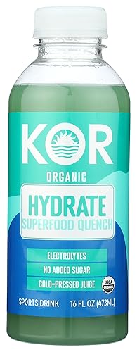 Kor Shots, Drink Hydrate Superfood Quench Organic, 16 Fl Oz