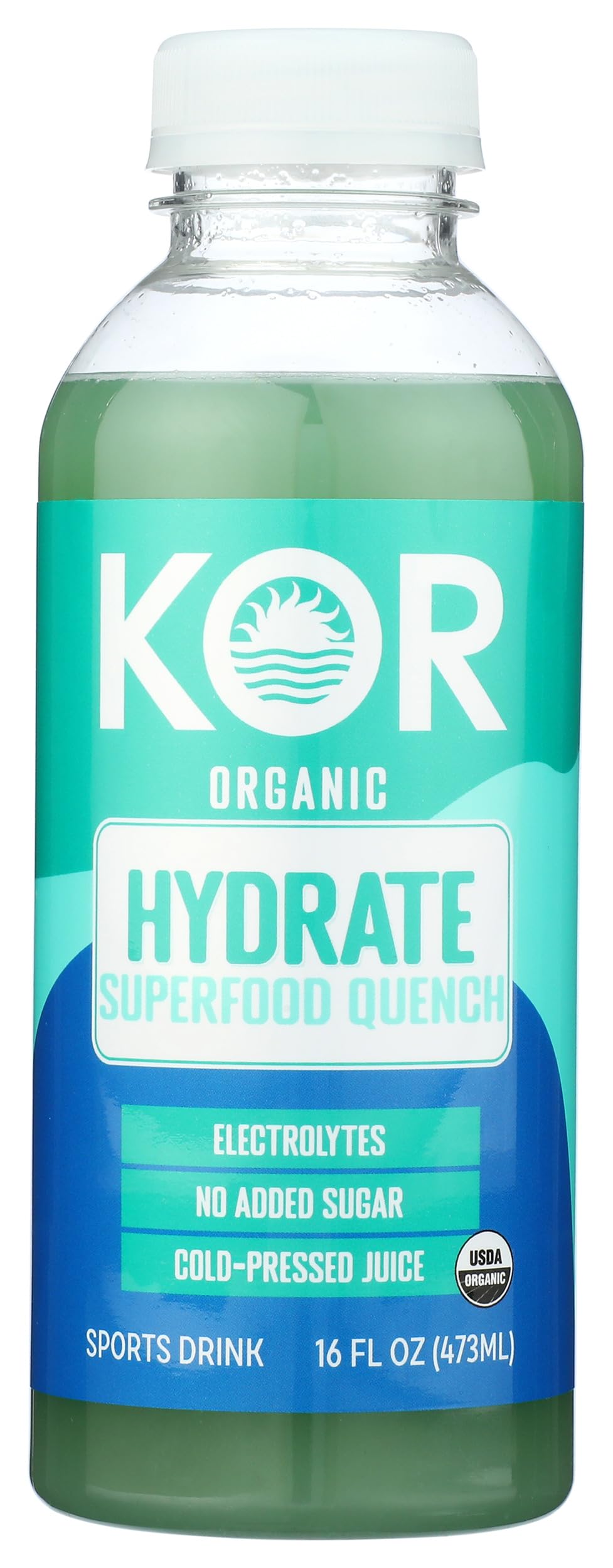 Kor Shots, Drink Hydrate Superfood Quench Organic, 16 Fl Oz