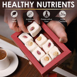 Turkish Delights Candy Gift Box - Assorted Turkish Delight Lokum, Traditional Turkish Food Sweet, Gourmet Lokum Candy, 7.05 oz (200g) (Hazelnut