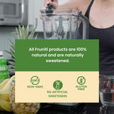 Fruniti Super Greens Smoothie Mix - Cleanse + Detox - No Sugar Added - Fruit + Veggie Puree - Spirulina, Spinach, Kale, Cucumber, Lemongrass, Apple