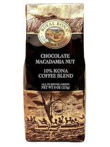 Royal Kona Coffee Ground Chocolate Macadamia (4 bag)