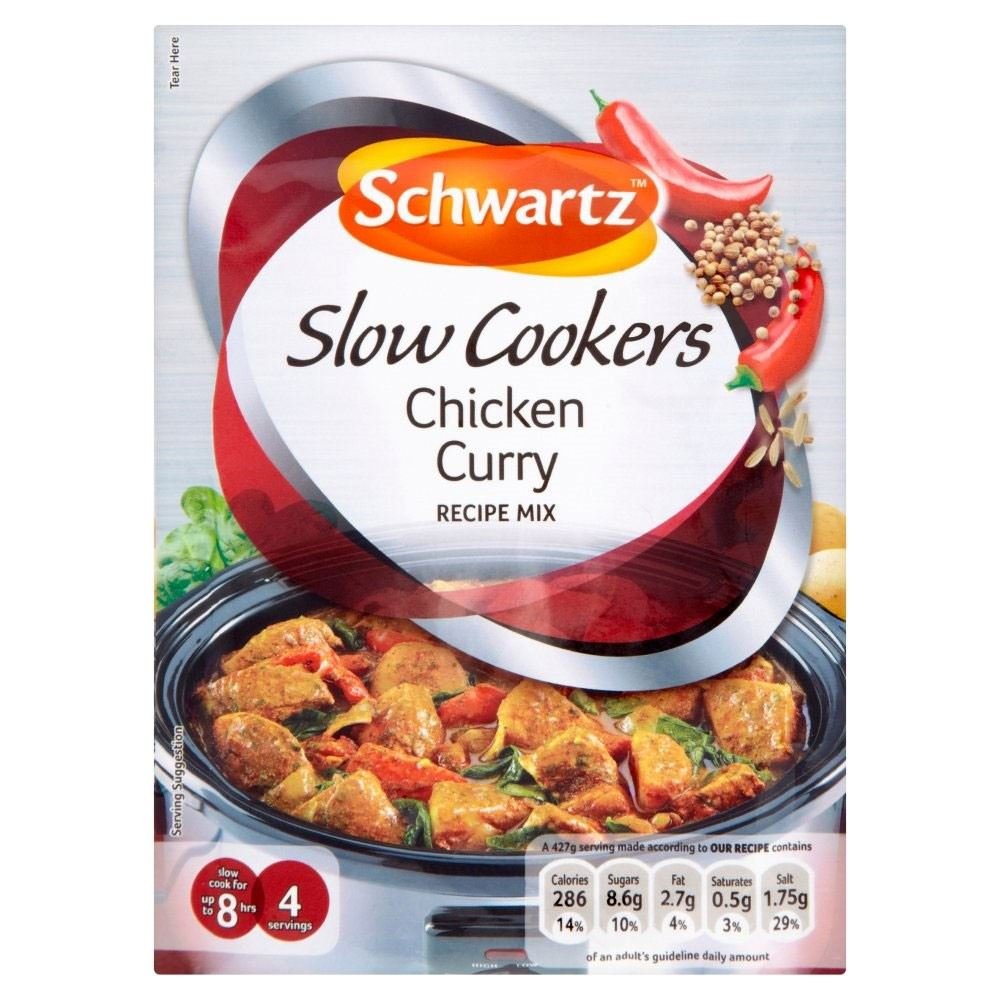 Schwartz Slow Cookers Chicken Curry Recipe Mix (40g) - Pack of 2