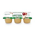 Amazon Grocery, Unsweetened Apple Sauce, 4 Oz, Pack of 6