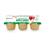 Amazon Grocery, Unsweetened Apple Sauce, 4 Oz, Pack of 6