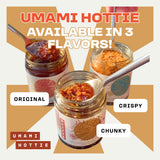Flavor Bomb 3-Pack | Crispy Cunchy, Ramen Hot Sauce & Chunky Garlic Flavors | Vegan, Gluten-Free, Hot Chili Oil for Noodles, Ramen, Dumplings & More |