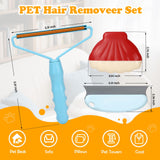 Pet Hair Removal Tool: 3 Pack Cat Dog Hair Removal, Reusable Lint Shaver Cleaner Portable Fur Remover Tool Carpet Scraper, Washable Lint Roller, Brush