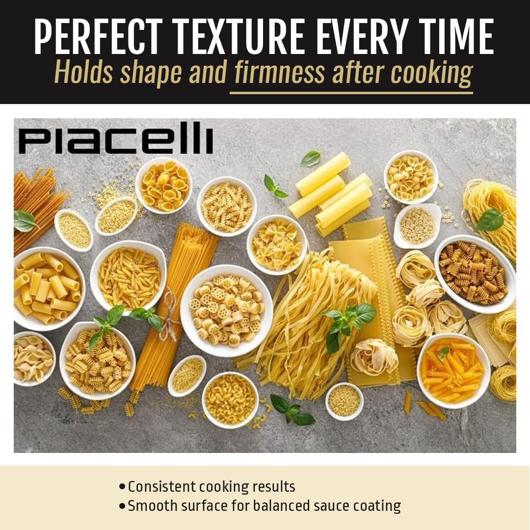 Piacelli Ditalini Pasta - Protein Pasta Delivers Flavor & Nutrition in Every Bite - Our Pasta Noodles Hold Their Shape Ideally in Soups & Sauces