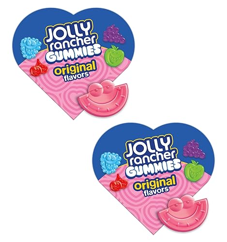 Jolly Rancher Valentine's Day Gummies - Heart Shaped Box - Pack of 2 - Delicious Classic Taste - Great for Giving that Special Someone