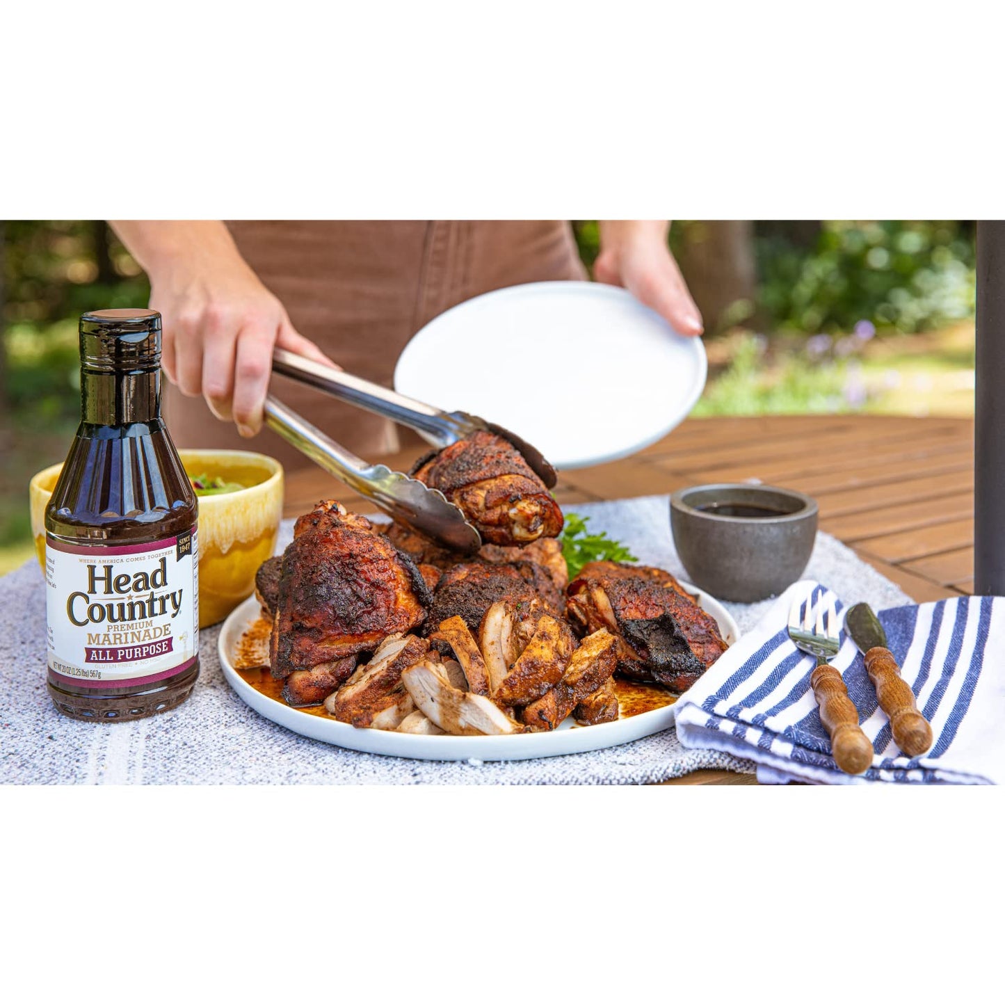 Head Country Premium BBQ Marinade | All-Purpose Marinade Sauce Great For Grilling Beef, Poultry, Wild Game & Vegetables | 20 Ounce
