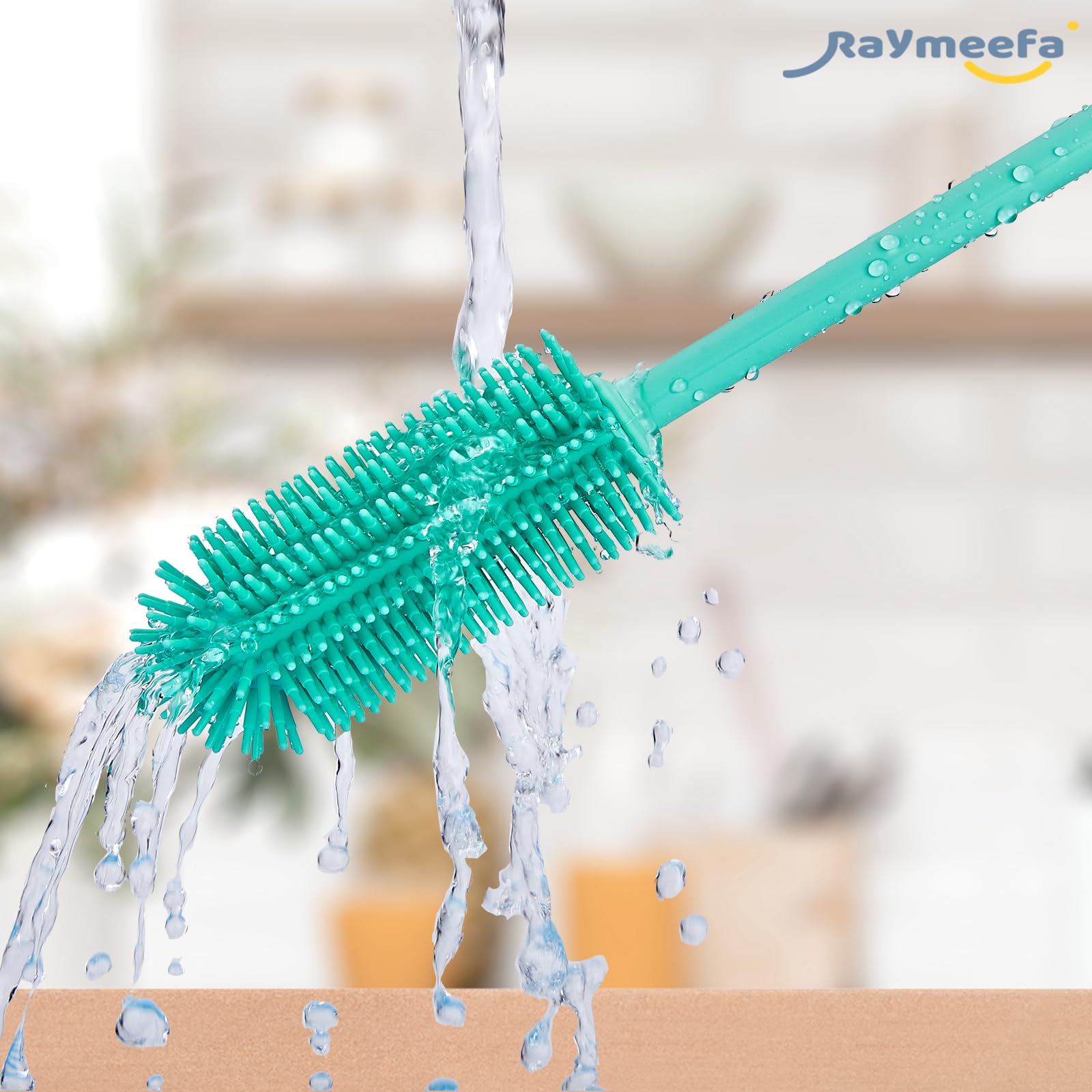 Raymeefa Silicone Bottle Brush,Double Sided with Sturdy Handle,Easy to Clean & Scratch-Free Brush for Baby Bottles,Sports Bottles,Insulated Bottles