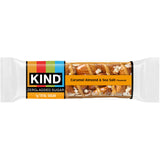 Kind Zero Added Sugar Healthy Snacks Bars, Caramel Almond & Sea Salt, Gluten Free, High Fiber, Keto Snacks, 5g Protein, 30 Count