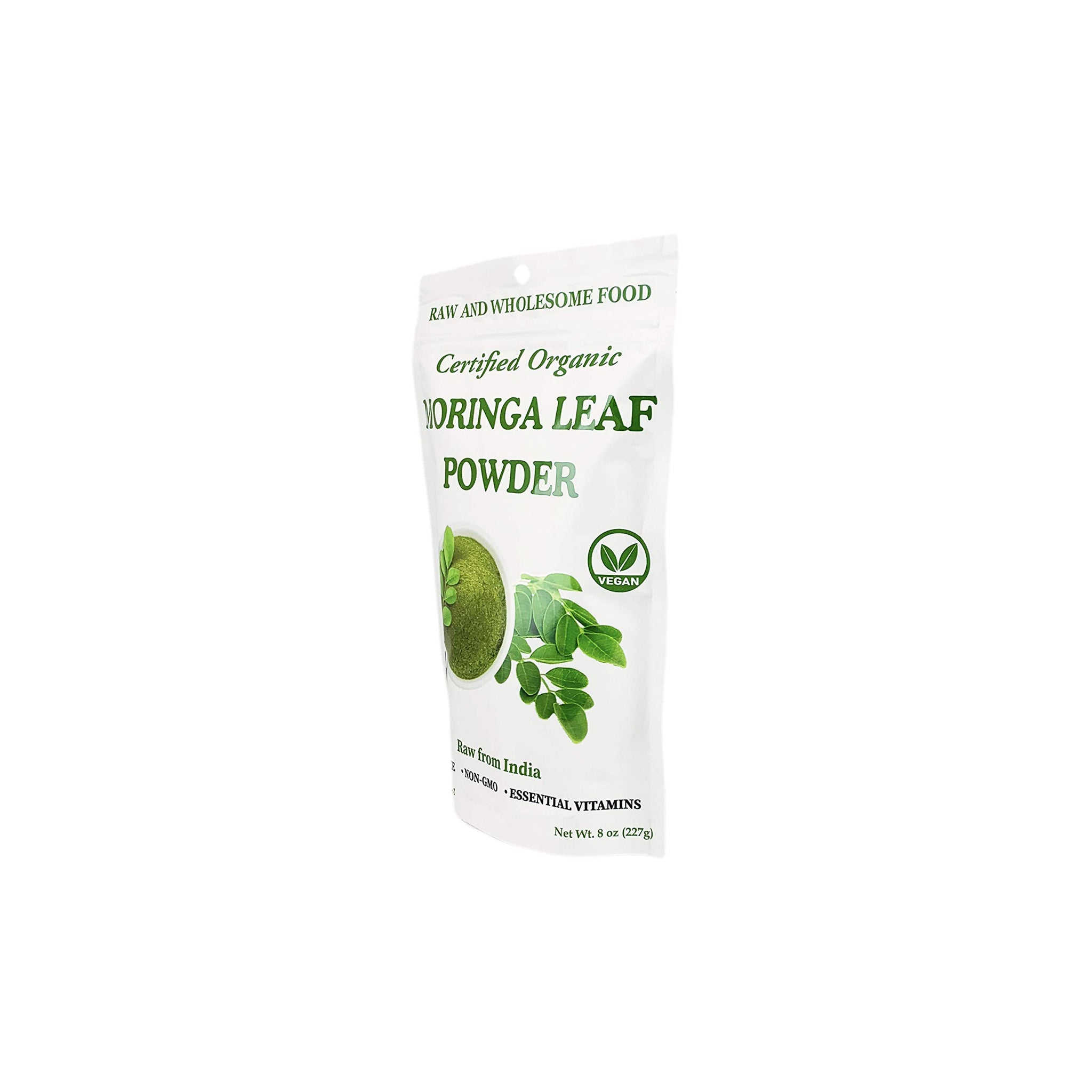 Organic Moringa Oleifera Leaf Powder, 100% Raw from India, Perfect for Smoothies, Drinks, Tea, Recipes, Resealable Bag by Cherie Sweet Heart (8 oz)