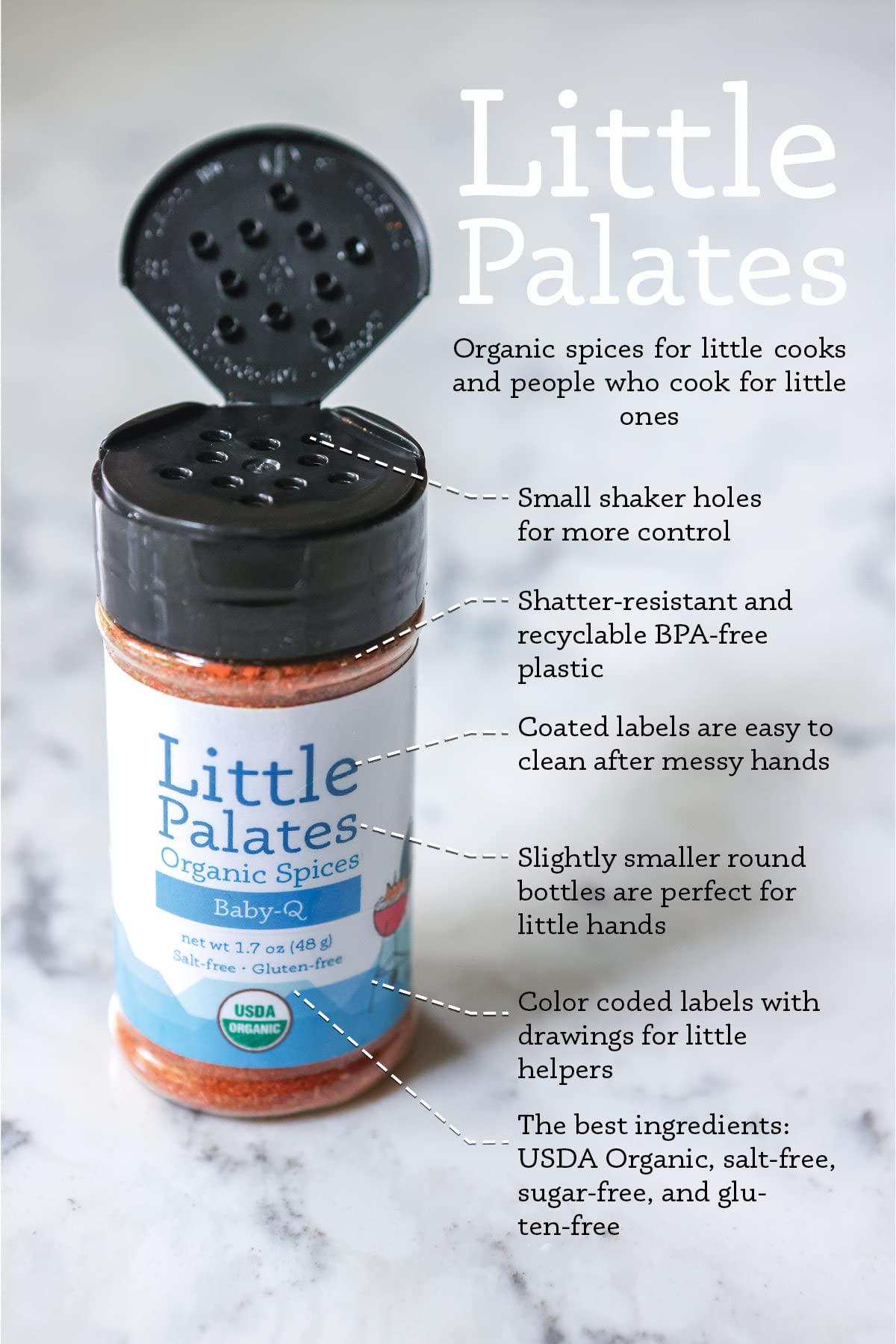 Little Palates - Organic Spices for Little Cooks (3 bottle set)