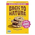 Back to Nature Fudge Striped Cookies, Plant-Based, Non-GMO, Made with Wheat Flour, Snack Happy, 7.7 oz Box