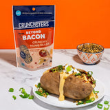 Crunchsters Crunchy Sprouted Mung Beans, Plant-Based Protein Super-Snack and Salad Topper, Gluten-Free, Nut-Free, Vegan, 6g Protein per Serving, 4oz