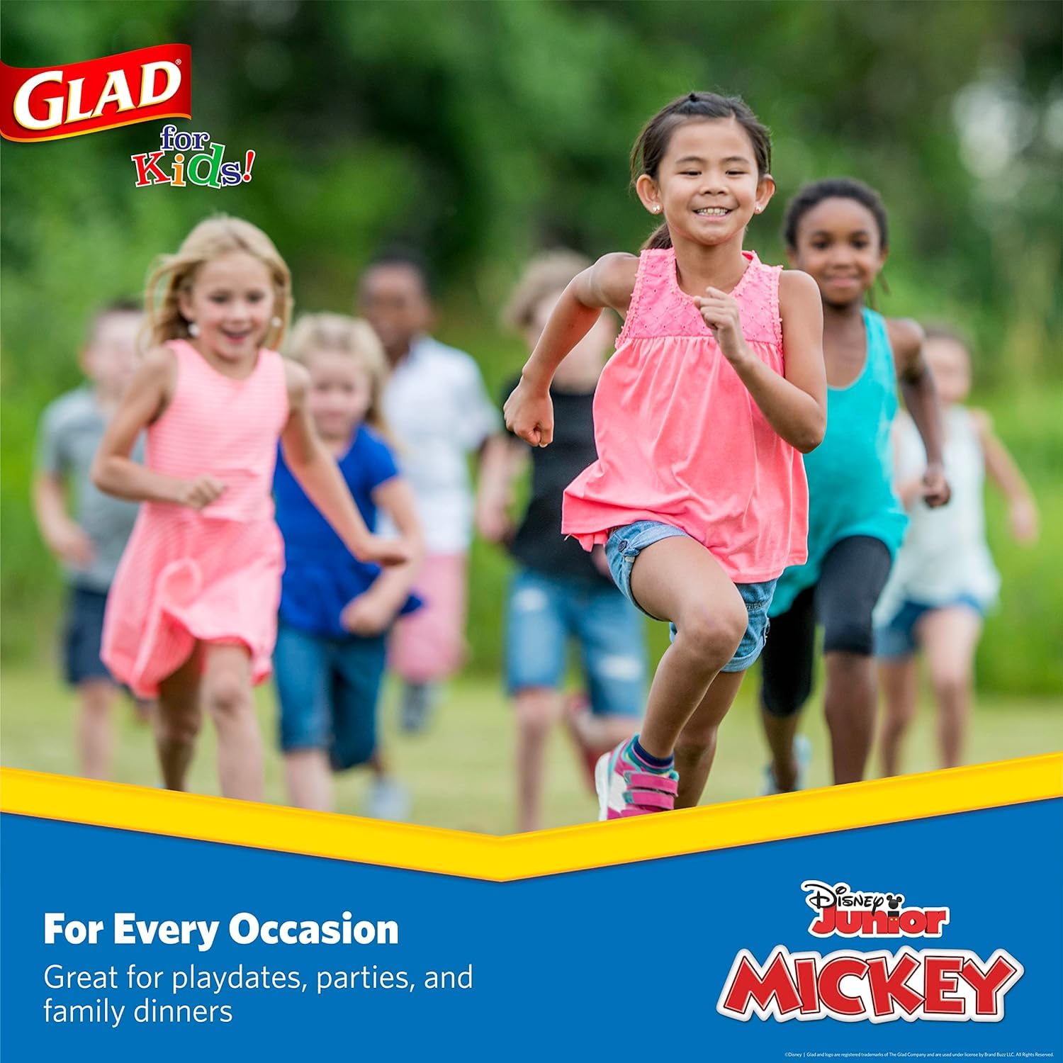 Glad for Kids Disney Mickey and Friends Disposable Paper Cups, Mickey Mouse - Heavy Duty Soak-Proof Kid-Friendly Drinking Cups, Great for Everyday