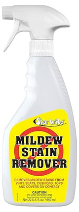 STAR BRITE Mold Stain & Mildew Stain Remover + Surface Cleaner with BUFFERED-BLEACH TECHNOLOGY, 22 Fl Oz