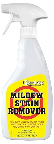 STAR BRITE Mold Stain & Mildew Stain Remover + Surface Cleaner with BUFFERED-BLEACH TECHNOLOGY, 22 Fl Oz