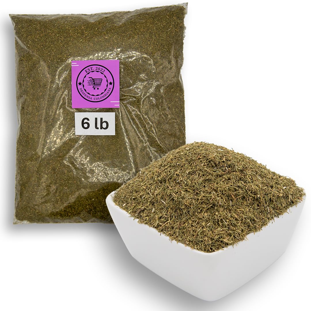 6 lbs Dried Dill Weed Seasoning - Despensa Colombiana Eneldo for cooking, Dried Dill Weed Bulk 96 oz - Dried Eneldo Ideal for Pickling, Cooking fish