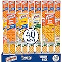 Sandwich Crackers Variety Pack, 40 Individual Snack Bags - Quality Lance Snacks, Featuring Toasty, Toastchee & Captain's Wafers