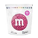 M&M’S WORLD Milk Chocolate Candy, Single Color, Dark Pink, 5-Pound Bulk Bag (Pack of 1)