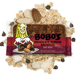Bobo's Chocolate Almond Brownie Oat Bars, Simple Ingredients, Whole Grain Oats, Plant Based, Gluten Free Breakfast Bars, Non-GMO, Healthy Snacks