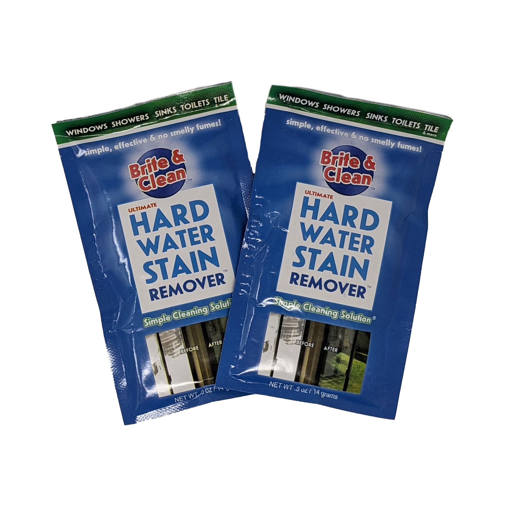Brite & Clean® Spotless Shower Doors® Kit for Hard Water Stain Removal on Glass, Shower Doors & Windows - Removes Mineral Deposits from Granite