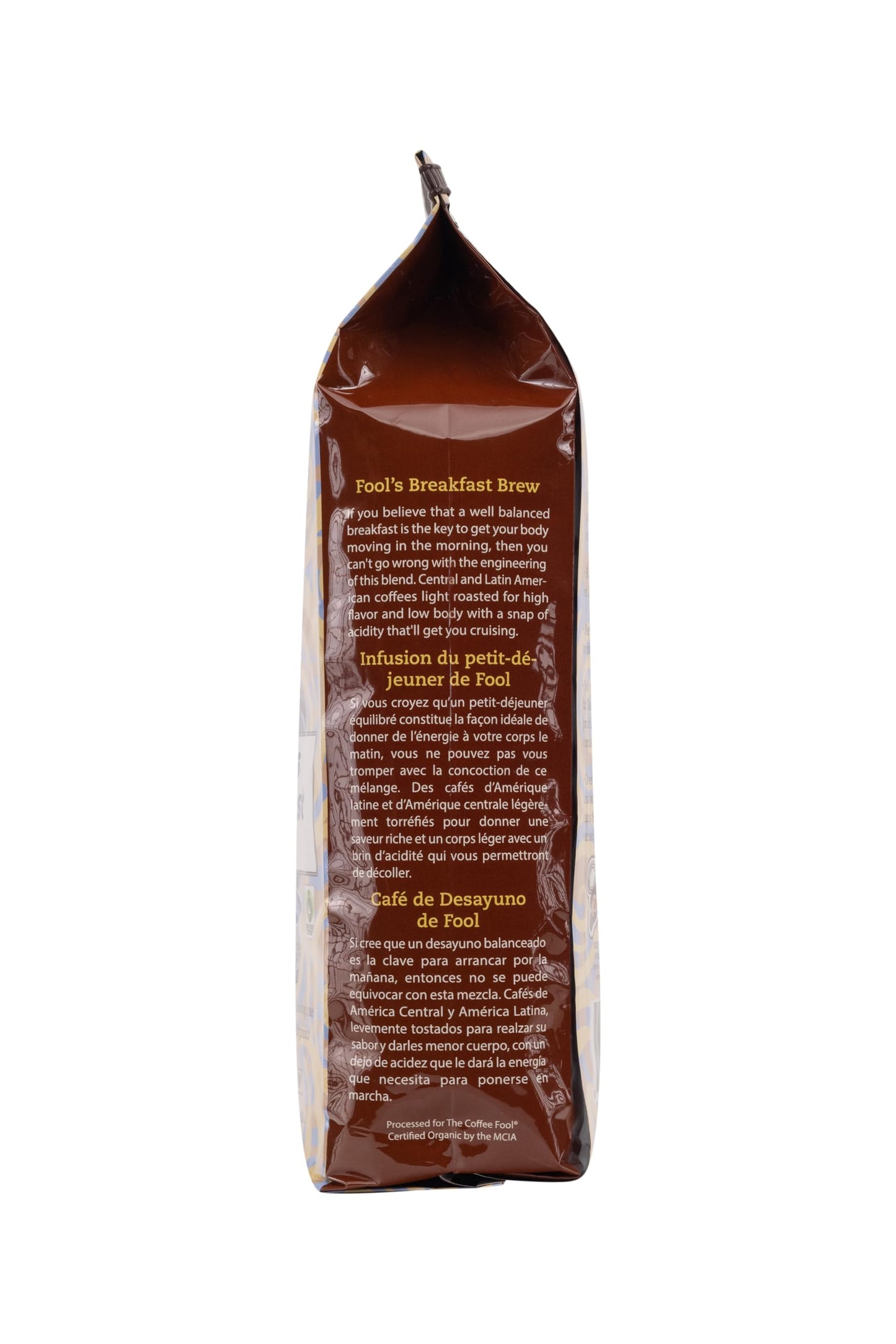 Coffee Fool's Organic Fair Trade Breakfast Brew (Whole Bean)