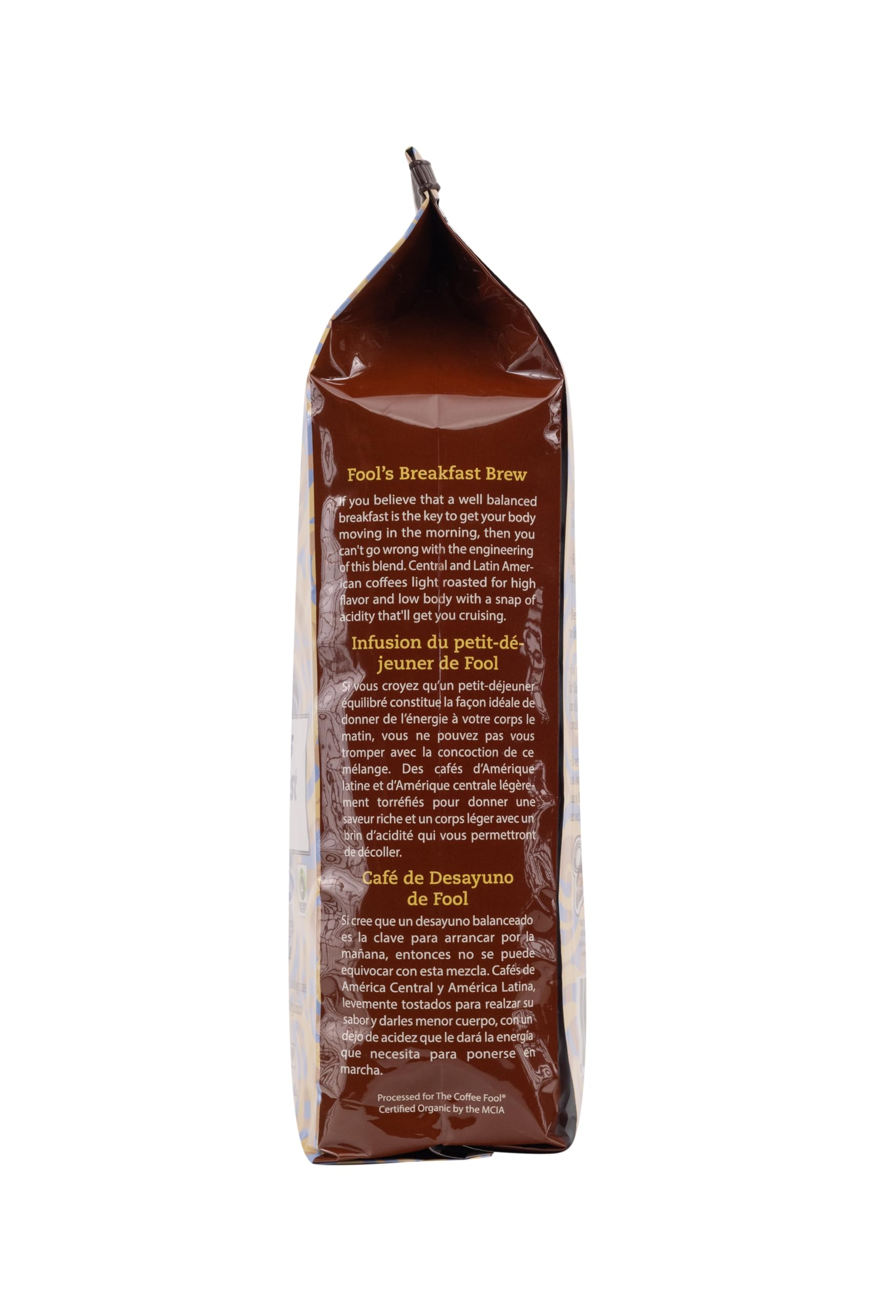 Coffee Fool's Organic Fair Trade Breakfast Brew (Whole Bean)